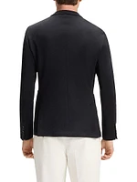 Beckham x Boss Blazer a Melange Cotton Blend