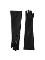 Soft Nappa Leather Long Gloves
