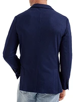 Cashmere Jersey Blazer with Patch Pockets