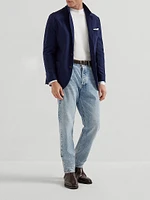 Cashmere Jersey Blazer with Patch Pockets