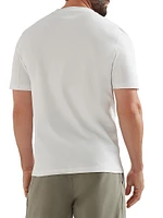 Cotton Jersey Crew Neck T-Shirt with Print