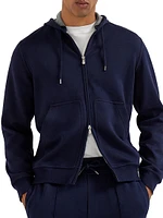 French Terry Double Cloth Hooded Sweatshirt