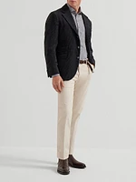 Cotton Jersey Long Sleeve Polo Shirt