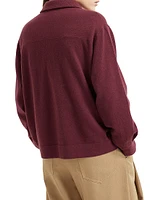 Virgin Wool, Cashmere and Silk Knit Shirt