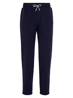 Techno Cotton French Terry Trousers with Crête Detail