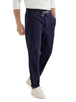 Techno Cotton French Terry Trousers with Crête Detail