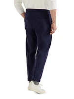Techno Cotton French Terry Trousers with Crête Detail