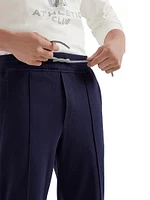 Techno Cotton French Terry Trousers with Crête Detail