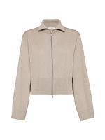 Sparkling Cashmere and Silk Lightweight Cardigan
