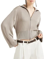 Sparkling Cashmere and Silk Lightweight Cardigan