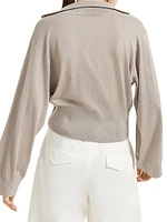 Sparkling Cashmere and Silk Lightweight Cardigan
