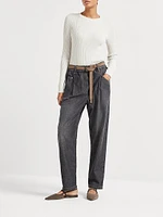 Lightweight Denim Five Pocket Jeans