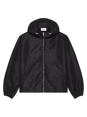 Windbreaker Jacket with Stamp Print