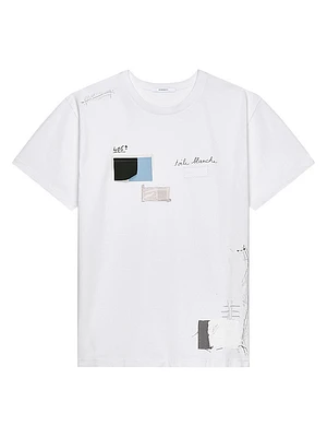 T-Shirt Cotton with Trompe L'ſIl Pattern