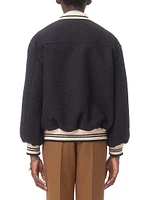 Cotton Tweed Bomber Jacket