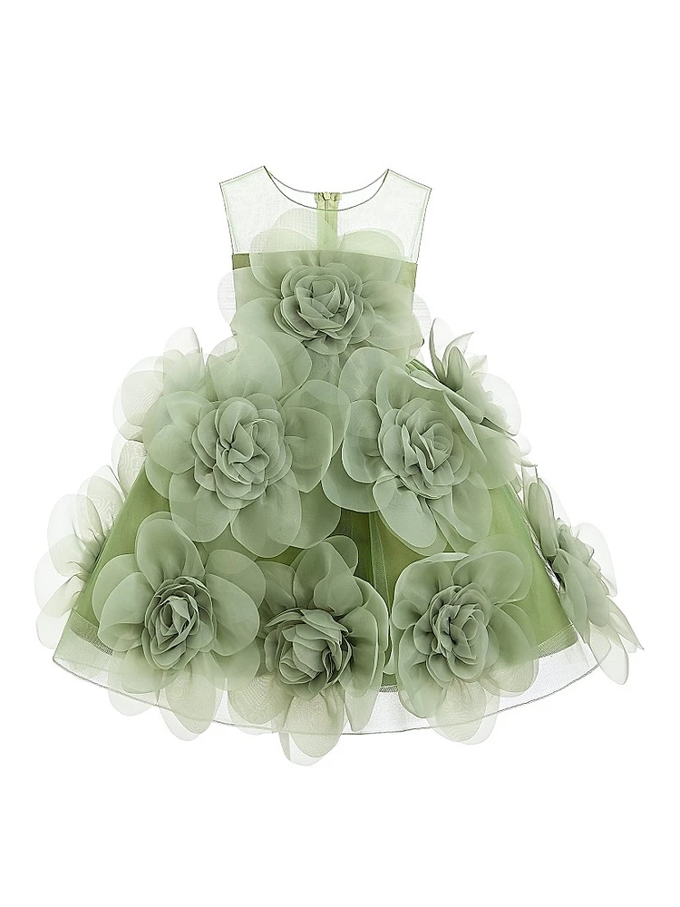 Little Girl's Floral Blooming Flowers Dress