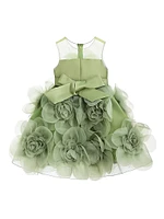 Little Girl's Floral Blooming Flowers Dress