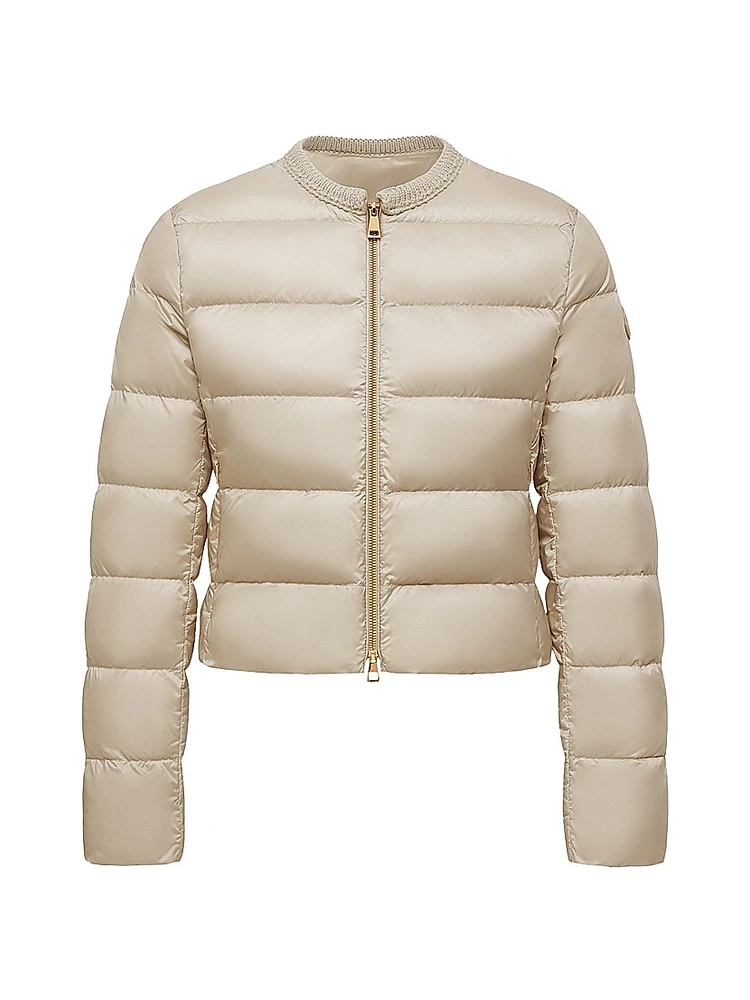 Mauvezin Puffer Jacket with Wool Trim
