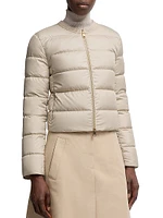 Mauvezin Puffer Jacket with Wool Trim