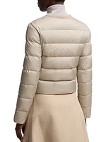 Mauvezin Puffer Jacket with Wool Trim