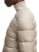 Mauvezin Puffer Jacket with Wool Trim