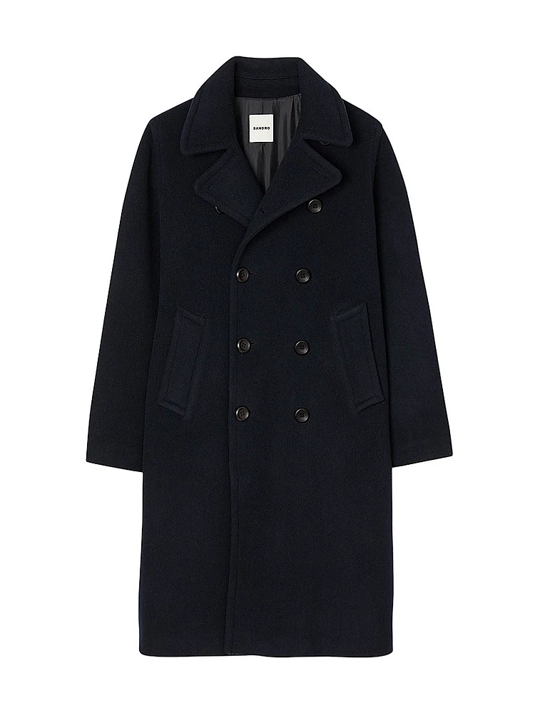 Double-Breasted Wool Coat