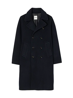 Double-Breasted Wool Coat