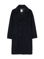 Double-Breasted Wool Coat