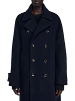 Double-Breasted Wool Coat