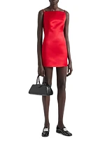 Mini Straps Dress Satin