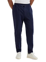 Cotton Blend French Terry Double Cloth Trousers