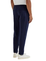Cotton Blend French Terry Double Cloth Trousers