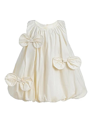 Little Girl's Sleeveless Bow Dress