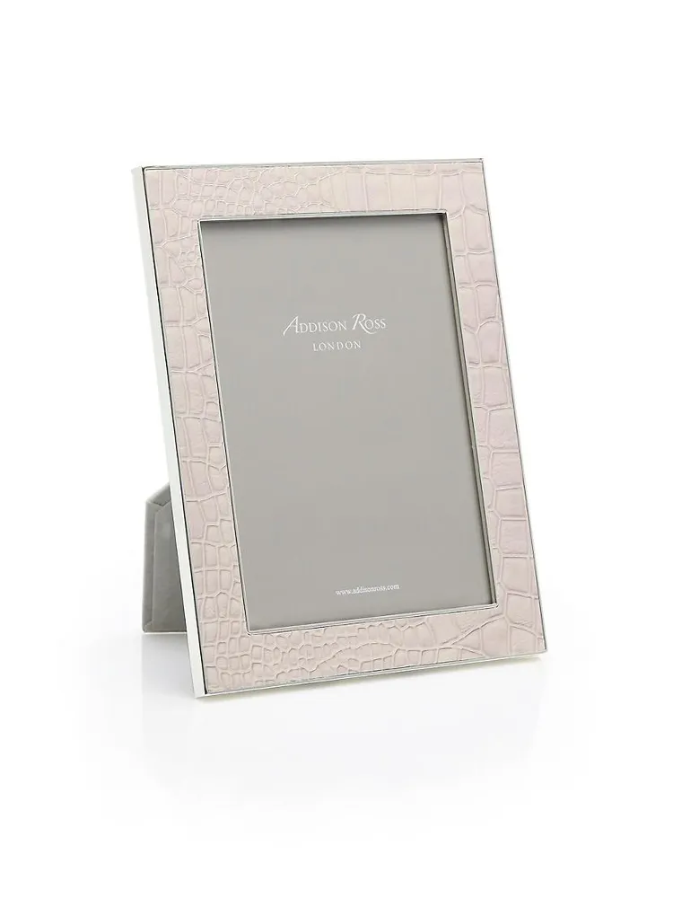 Croc-Embossed Photo Frame