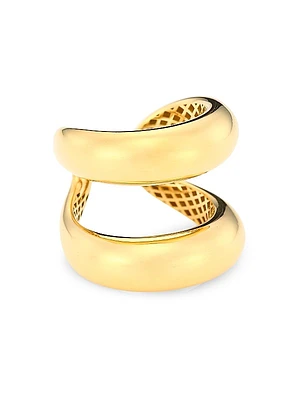 Classic 18K Yellow Gold Double-Band Ring