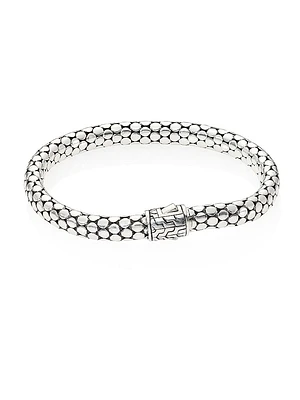 Dot Sterling Silver Small Chain Bracelet