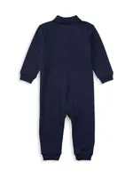 Baby Boy's Pony Cotton Interlock Coverall
