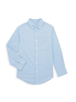 Little Boy's & Pindot Casual Cotton Button-Down Shirt