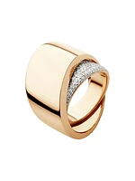 Tourbillon 18K Rose Gold & Diamond Pavé Ring