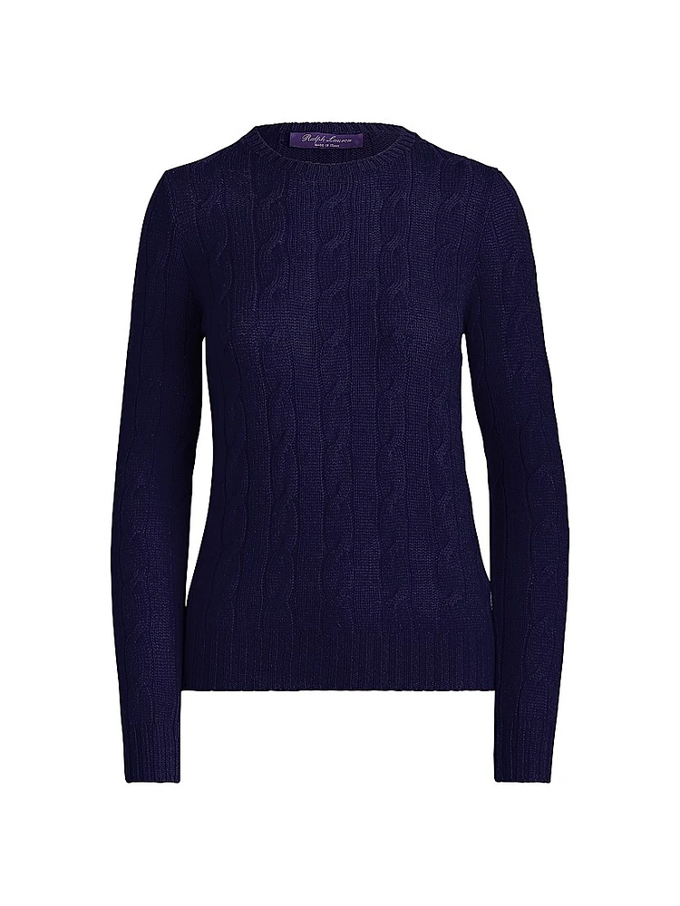Cable Knit Cashmere Sweater