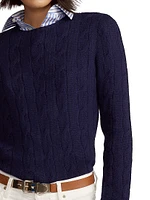 Cable Knit Cashmere Sweater
