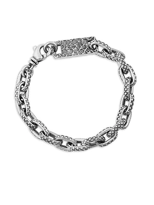 Oval Link Sterling Silver Bracelet