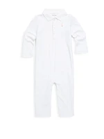 Baby Girl's Cotton Polo Coverall