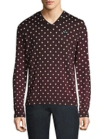Polka Dot Wool Sweater