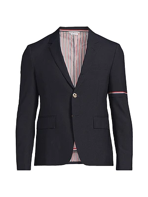 Stripe-Trim Sportcoat