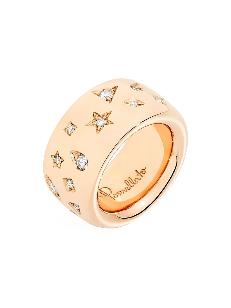Iconica 18K Rose Gold & Diamond Ring