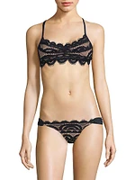 Scalloped Lace Bikini Top