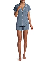 Frida 2-Piece Whip Stitch Pajama Set