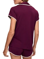 Frida 2-Piece Whip Stitch Pajama Set
