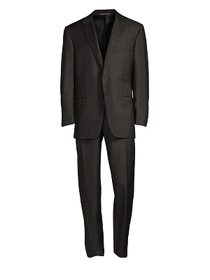 Regular-Fit Two-Button Wool-Blend Suit